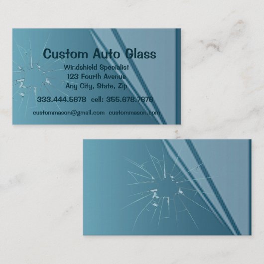 Aangepaste, automatische Glass Windshield Replacem Visitekaartje (Voorkant / Achterkant)