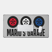 Aangepaste automotive bureaumat voor garage of man (Keyboard & Muis)