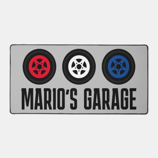 Aangepaste automotive bureaumat voor garage of man (Voorkant)