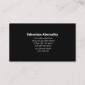 Aangepaste automotorebezetting visitekaartje (Achterkant)