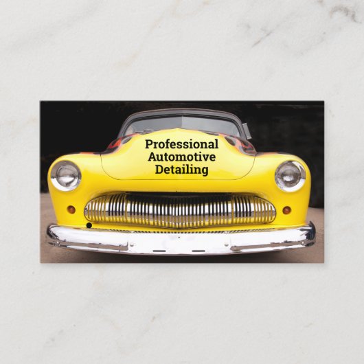 Aangepaste automotorebezetting visitekaartje (Voorkant)