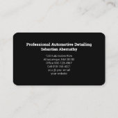 Aangepaste automotorebezetting visitekaartje (Achterkant)