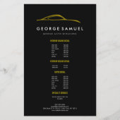 Aangepaste autoreparatie en moderne autodetailleri flyer (Voorkant)