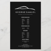 Aangepaste autoreparatie en moderne autodetailleri flyer (Voorkant)