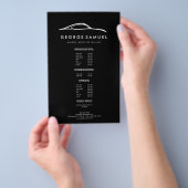 Aangepaste autoreparatie en moderne autodetailleri flyer (Hand)