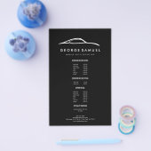 Aangepaste autoreparatie en moderne autodetailleri flyer (Enkel)