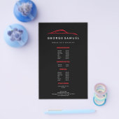 Aangepaste autoreparatie en moderne autodetailleri flyer (Enkel)