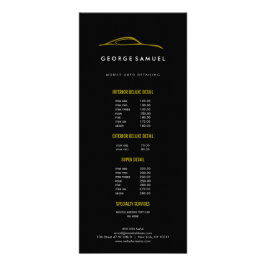 Aangepaste autoreparatie en moderne autodetailleri reclamekaart