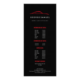 Aangepaste autoreparatie en moderne autodetailleri reclamekaart