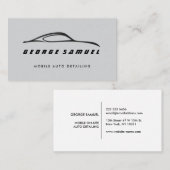 Aangepaste autoreparatie en moderne autodetailleri visitekaartje (Voorkant / Achterkant)