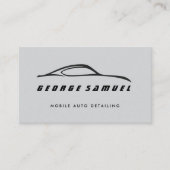 Aangepaste autoreparatie en moderne autodetailleri visitekaartje (Voorkant)