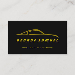 Aangepaste autoreparatie en moderne autodetailleri visitekaartje
