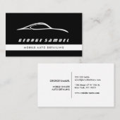 Aangepaste autoreparatie en moderne autodetailleri visitekaartje (Voorkant / Achterkant)