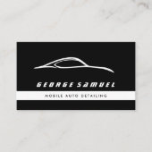 Aangepaste autoreparatie en moderne autodetailleri visitekaartje (Voorkant)