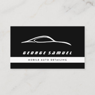 Aangepaste autoreparatie en moderne autodetailleri visitekaartje