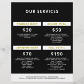 Aangepaste Autoreparatie & Moderne Autodecoratie Flyer (Achterkant)