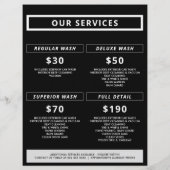 Aangepaste Autoreparatie & Moderne Autodetailing Flyer (Achterkant)