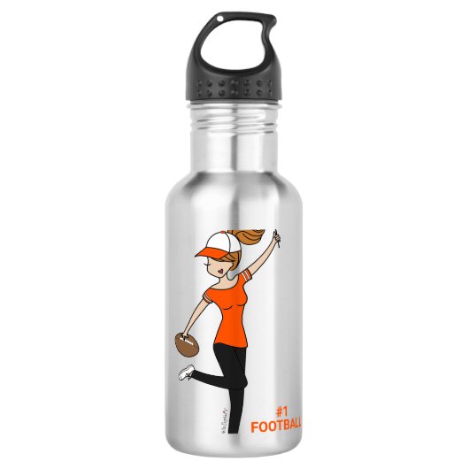 Aangepaste Avatar #1 Football Fan Waterfles (Voorkant)