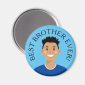 Aangepaste Avatar Best Brother Ever Magnet (Voorkant / Achterkant)