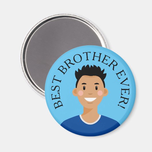 Aangepaste Avatar Best Brother Ever Magnet (Voorkant / Achterkant)