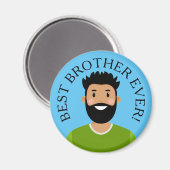Aangepaste Avatar Best Brother Ever Magnet (Voorkant / Achterkant)