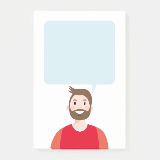 Aangepaste Avatar Post-it Nota's Post-it® Notes (Voorkant)