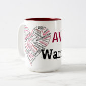 Aangepaste AVM Warrior-Mok met twee tonen Tweekleurige Koffiemok (Voorkant links)