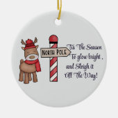 Aangepaste avocado paar Ornament, Personaliseer on Keramisch Ornament (Voorkant)