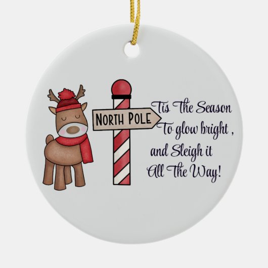 Aangepaste avocado paar Ornament, Personaliseer on Keramisch Ornament (Voorkant)