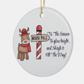 Aangepaste avocado paar Ornament, Personaliseer on Keramisch Ornament (Links)