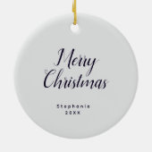 Aangepaste avocado paar Ornament, Personaliseer on Keramisch Ornament (Achterkant)