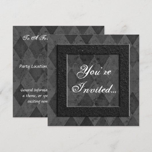 Aangepaste avondeten of feestdagen kaart (Voorkant / Achterkant)