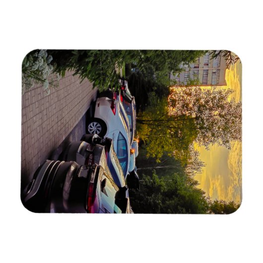 Aangepaste Avondgloed Stedelijke Flexibele Fotomag Magneet (Horizontaal)