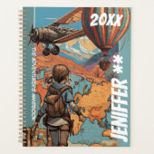 Aangepaste Avonturenplanner - Trailblazer's Journa Planner (Voorkant)