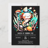 Aangepaste Axolotl Ocean Verjaardag Kaart (Voorkant)
