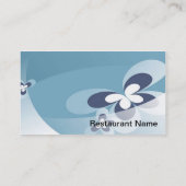 Aangepaste Aziatische Restaurantkaart Visitekaartje (Achterkant)