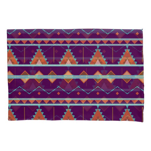 Aangepaste Aztec Geometric Tribe Kussensloop (Voorkant-Links)