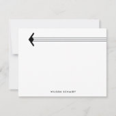 Aangepaste B-21 Bomber en Stripe Contrail Statione Notitiekaartje (Voorkant)