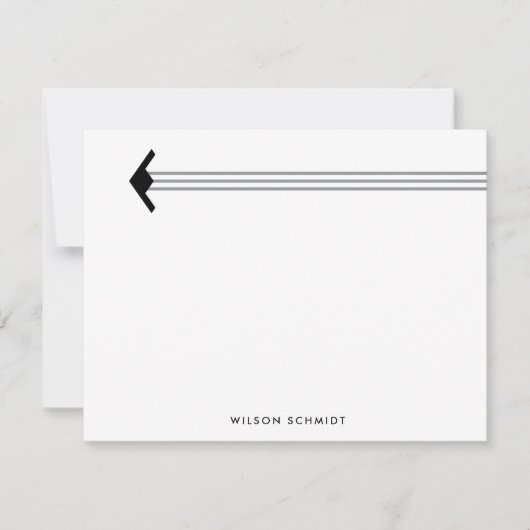 Aangepaste B-21 Bomber en Stripe Contrail Statione Notitiekaartje (Voorkant)