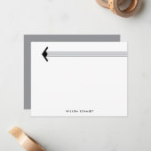 Aangepaste B-21 Bomber en Stripe Contrail Statione Notitiekaartje (Voorkant / Achterkant in situ)