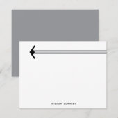 Aangepaste B-21 Bomber en Stripe Contrail Statione Notitiekaartje (Voorkant / Achterkant)