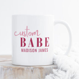 Aangepaste Babe Grappig Gezegde Gepersonaliseerde Koffiemok