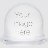 Aangepaste Baby 1e kerst unisex monogram Sneeuwbol (Achterkant)