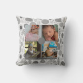 Aangepaste Baby 4 fotocollage Kussen (Voorkant)