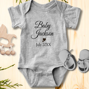Aangepaste Baby-aankondiging Romper