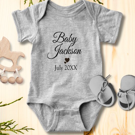 Aangepaste Baby-aankondiging Romper