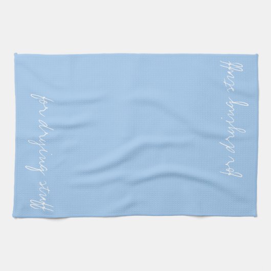 Aangepaste baby Blauw Theedoek (Horizontaal)