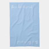 Aangepaste baby Blauw Theedoek (Verticaal)