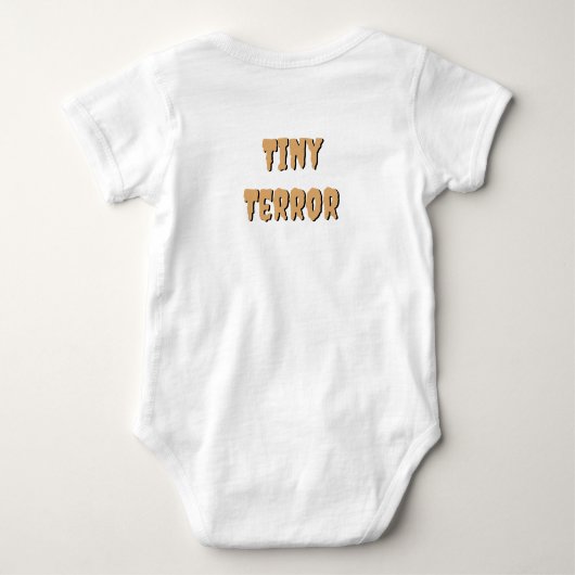 Aangepaste Baby Bodysuit Highland Koe Ghost Pumpki (Achterkant)