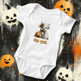 Aangepaste Baby Bodysuit Highland Koe Ghost Pumpki